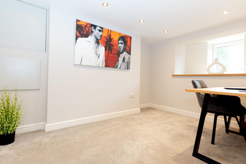 FULLY CONVERTED BASEMENT OFFICE AND UTILITY