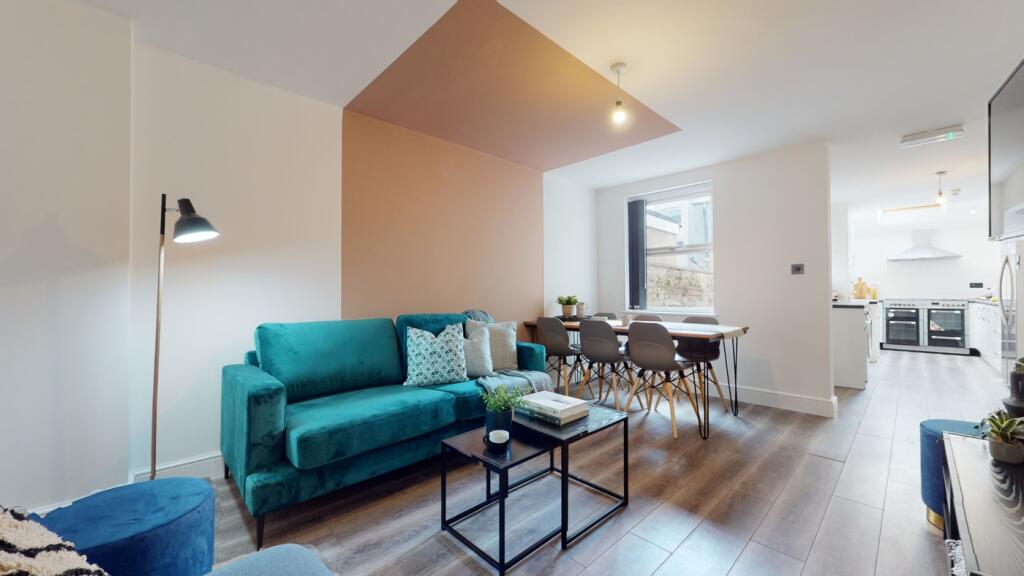 A stylish and spacious modern living room perfe...