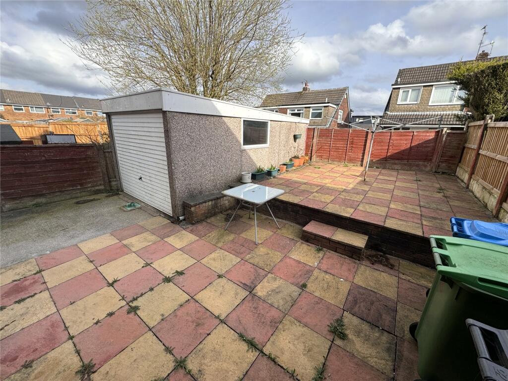 Rear Patio &amp; Garage