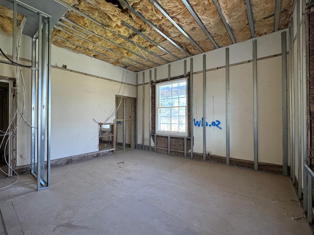 Large bedroom under construction