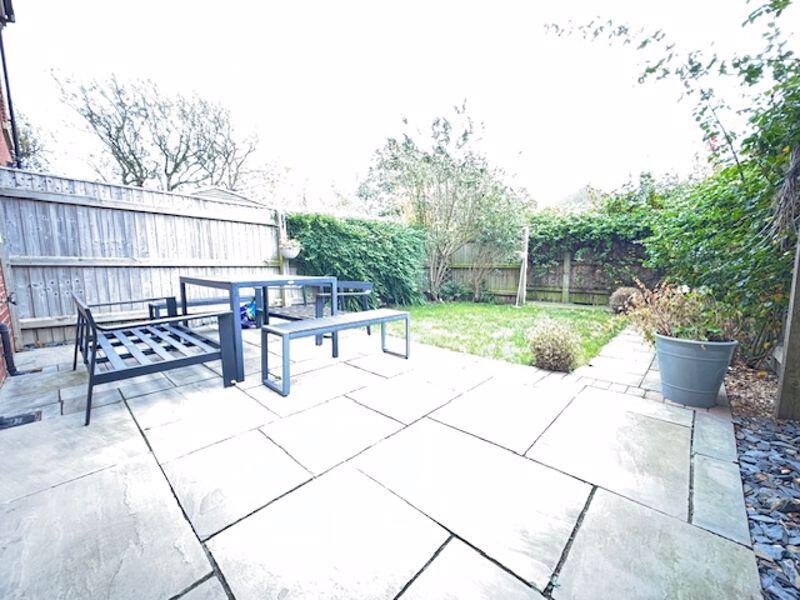 Rear garden and patio