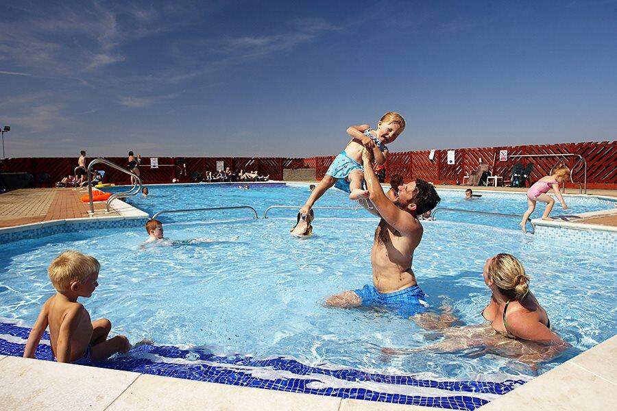 heated swimming pool