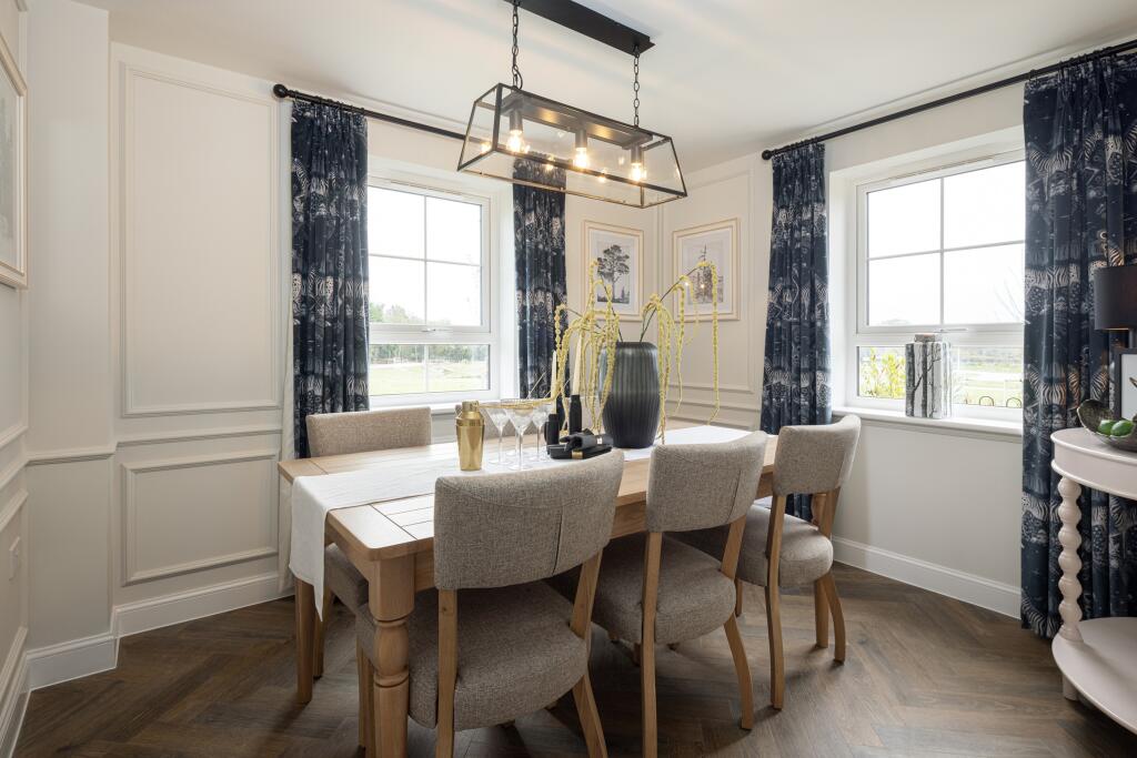 Dining room in the 4 bedroom Alfreton