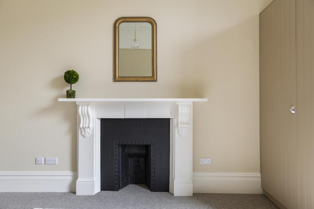 Bedroom fireplace