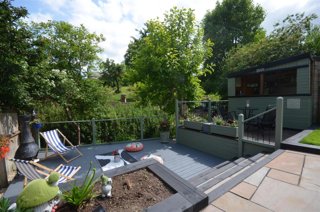 Decked Seating Area and Bar