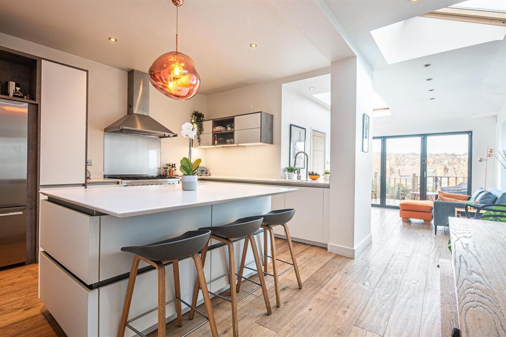 Kitchen through to extension