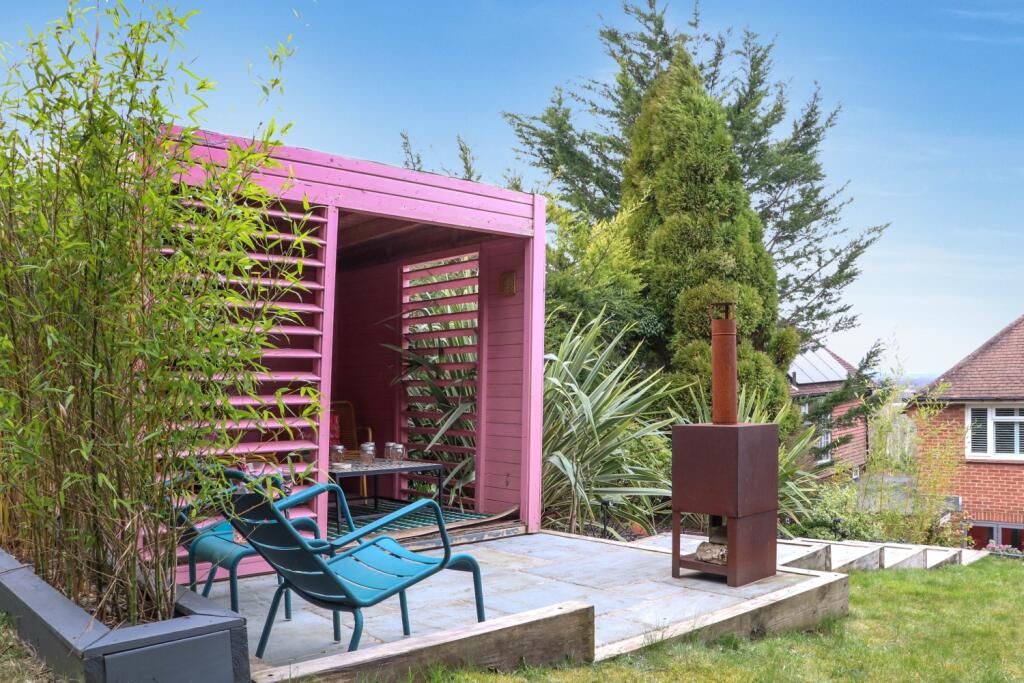 Garden view of the cabin