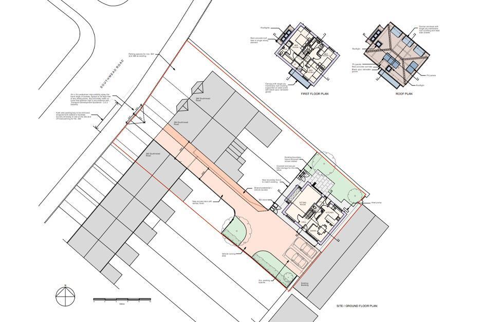 PLand to Rear of 382 - 386, Southmead Road, Southm