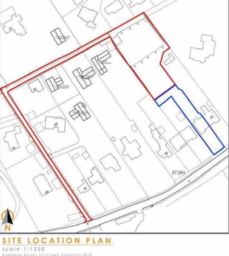 Plots and remaining existing house an...