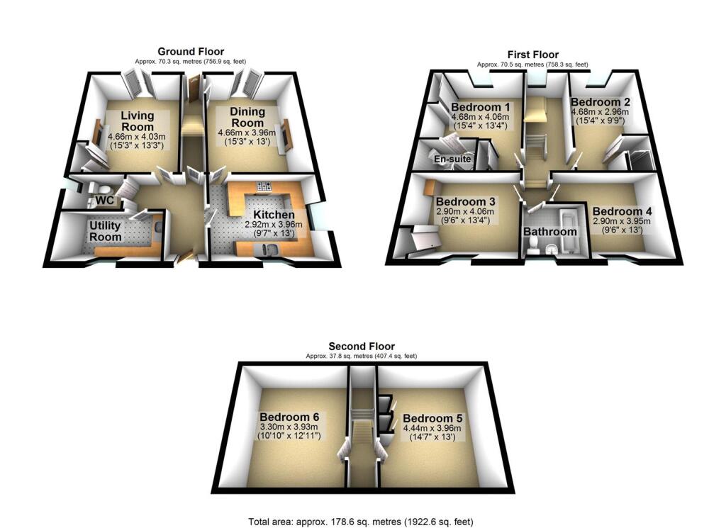 Moorfield House, 3d