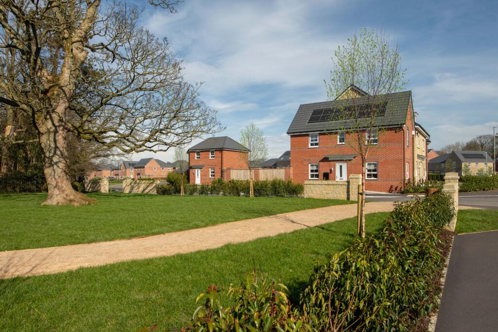 Typical Barratt Homes external street scene