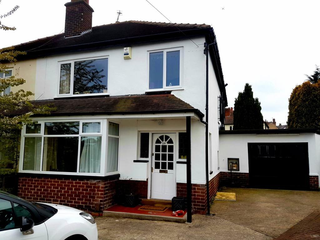 Large driveway for 3 cars plus garage for bike sto