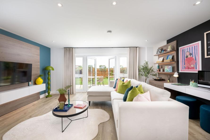 Living Room - The Primrose, Number 2 at Audley