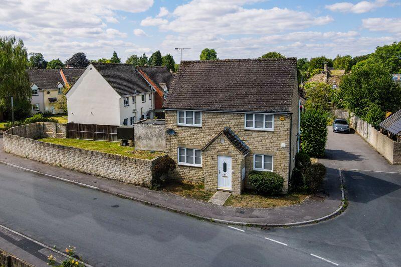 Elevated view of front