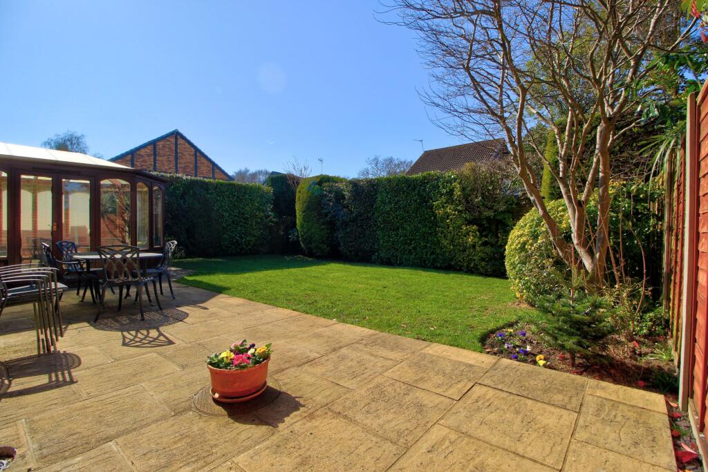 West-facing sunny garden