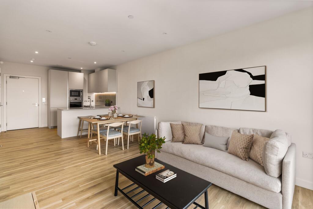 Step into elegance with this contemporary open-plan living space, where comfort meets design.