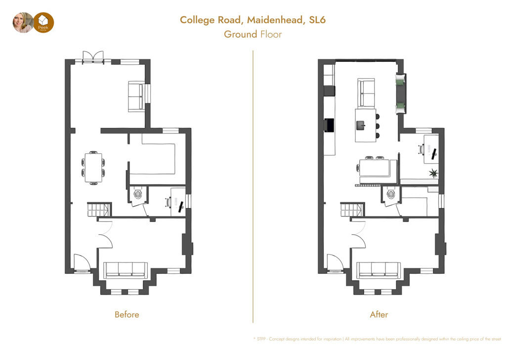 Architectural drawing - remodelling potential