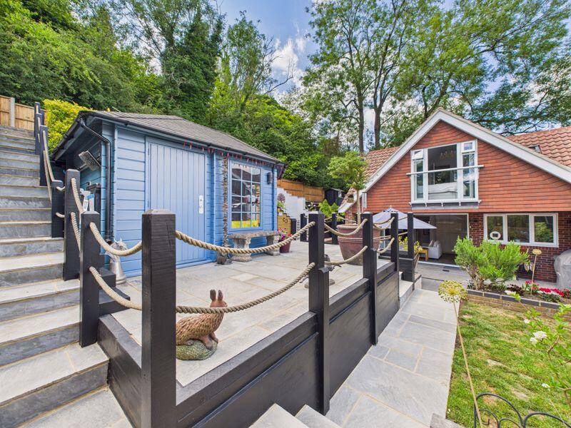 REAR ASPECT &amp; SUMMERHOUSE
