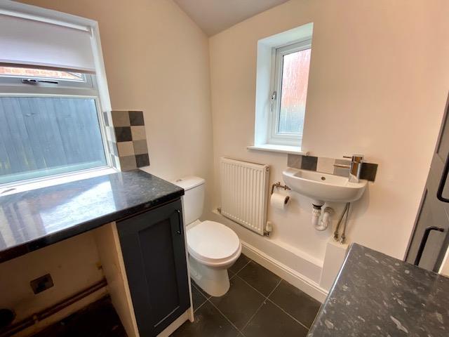 Utility downstairs toilet