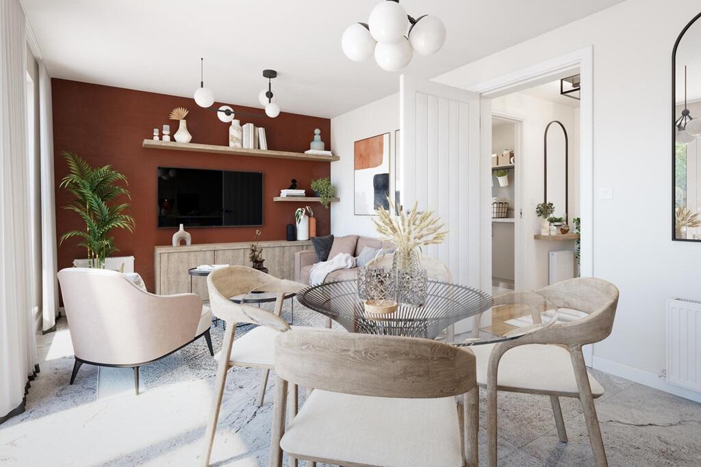 French doors to the rear garden, perfect for entertaining