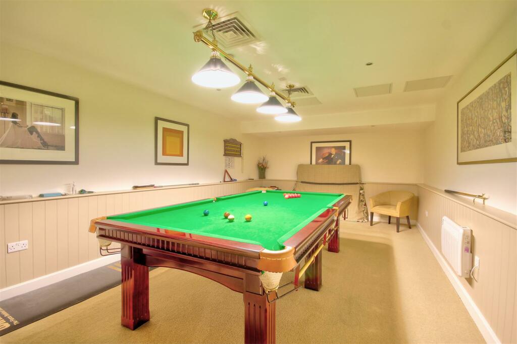 Residents' communal snooker room