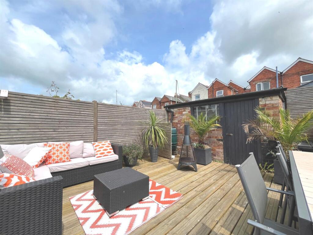 Decked seating area