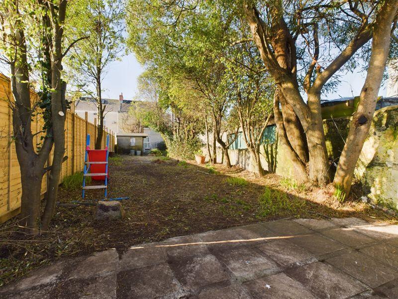 garden and rear elevation