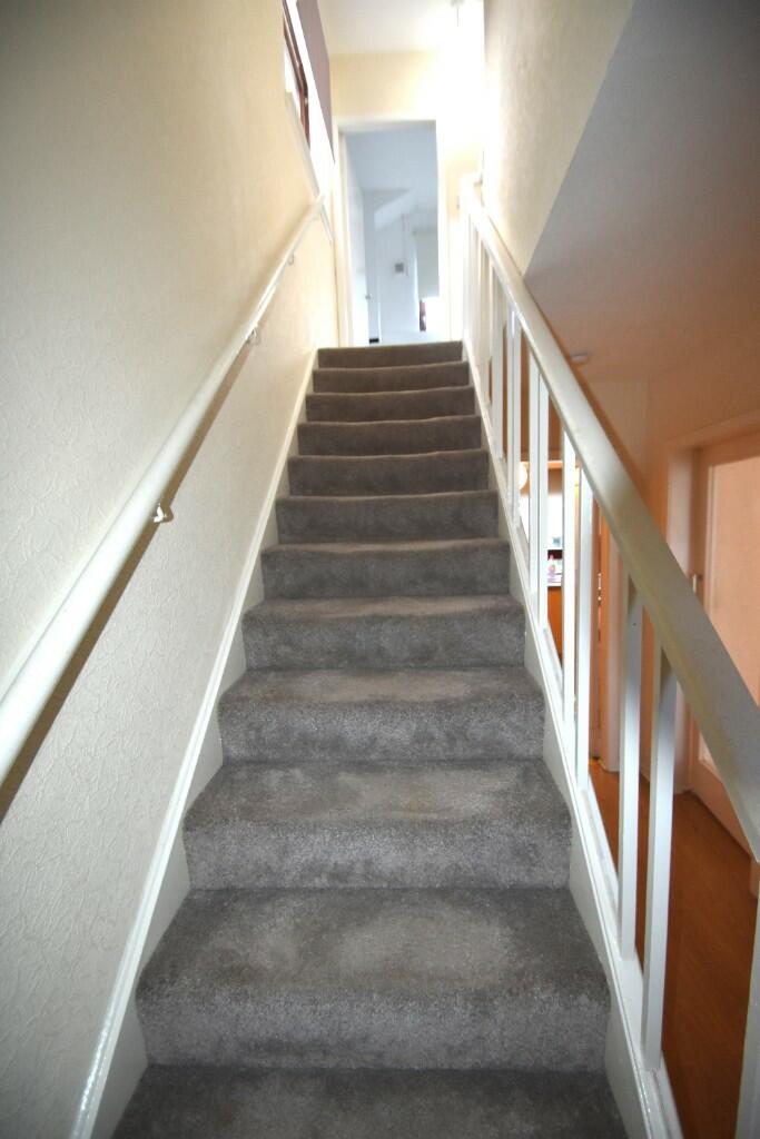 Stairs to upper land