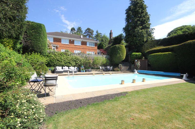 Pool and rear elevation 