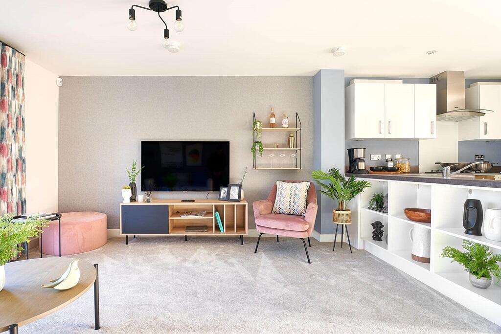 An open plan kitchen, dining and lounge area is the perfect space for entertaining