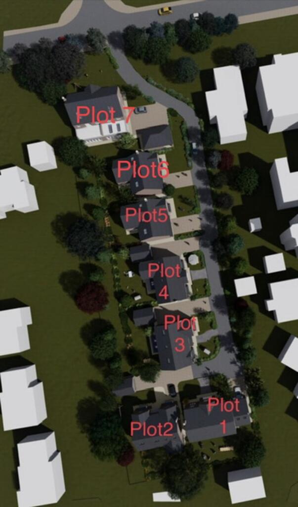 Site plan - plot 1 is for sale