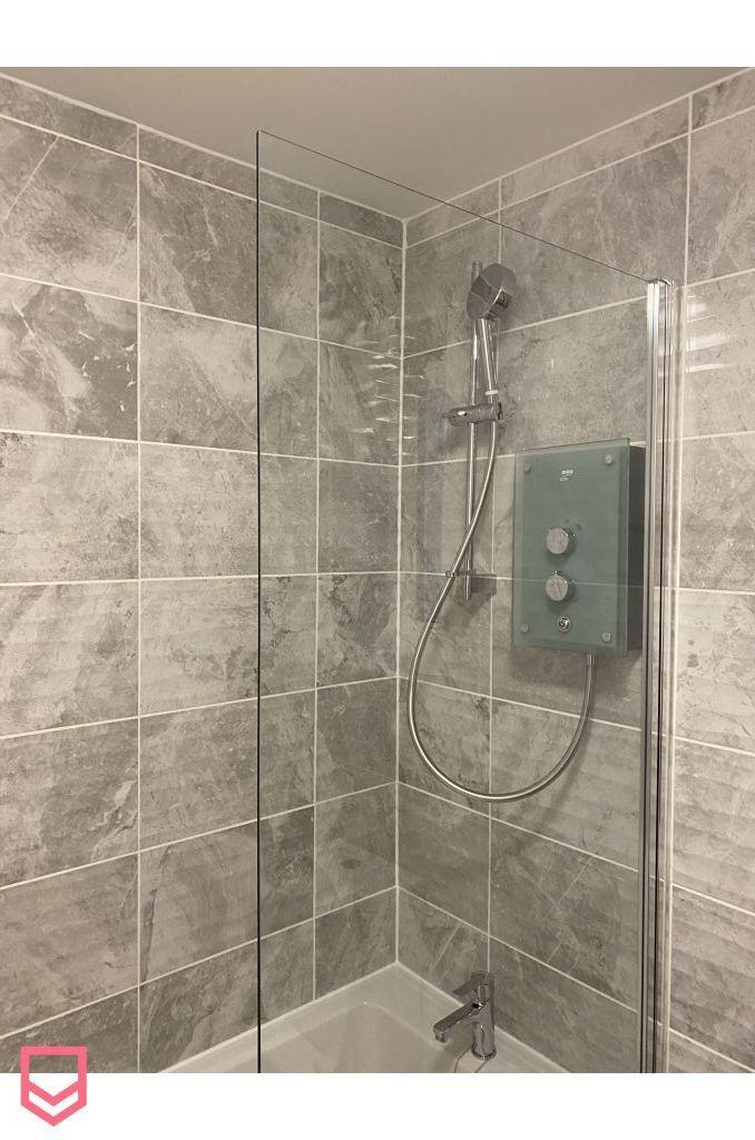 Main bathroom fully tiled