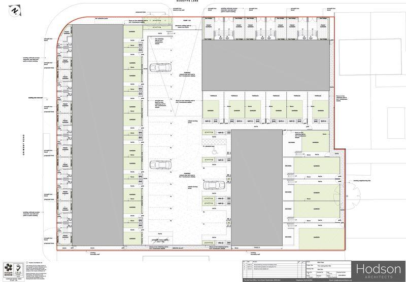 Parking and garden plan