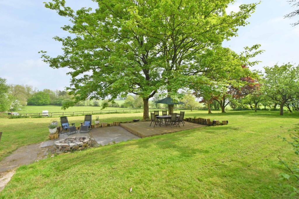 Decking area adjacent to the stables