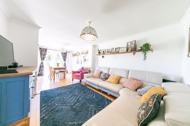 Open plan living and dining space