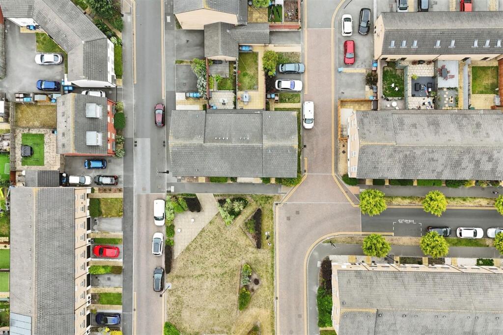Aerial view of the property