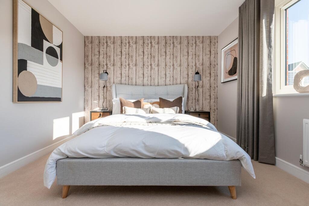 There's a second double bedroom and a single bedroom on the first floor