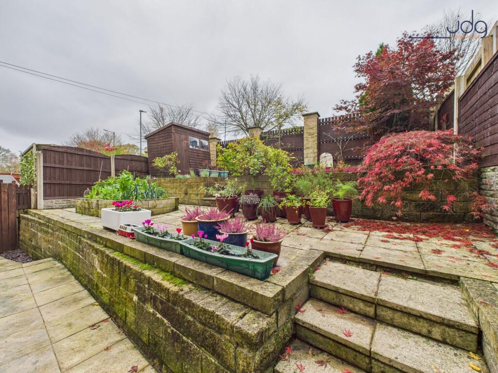 Northwest facing tiered garden