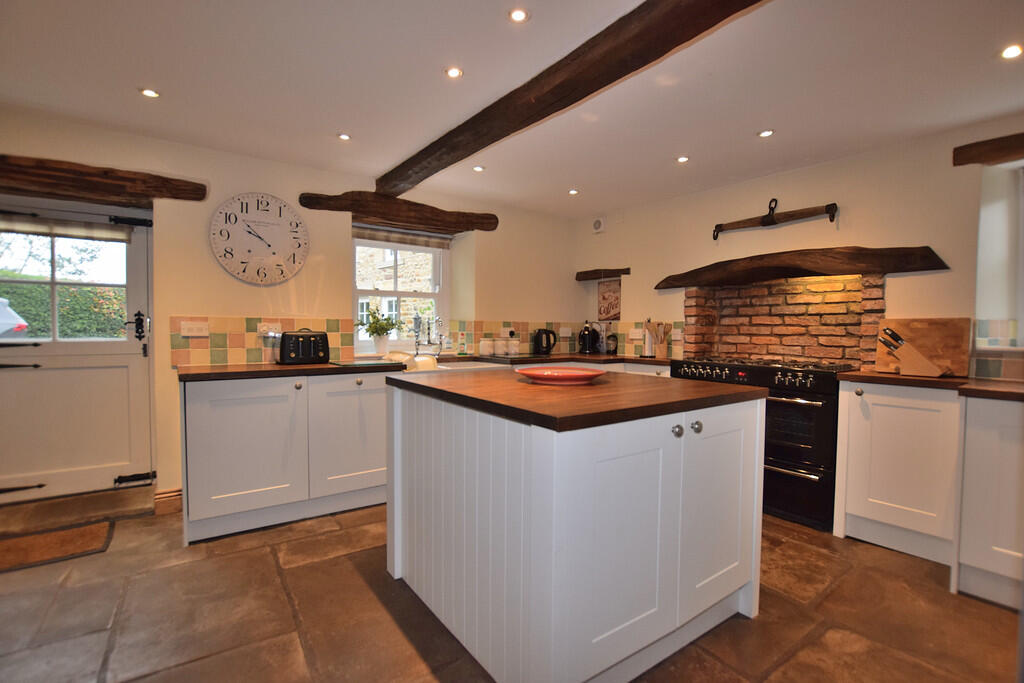 kitchen with door