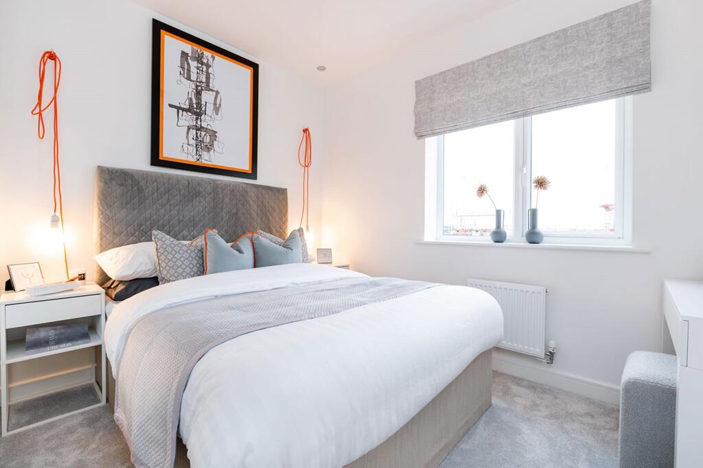 Main bedroom with space for built in wardrobes