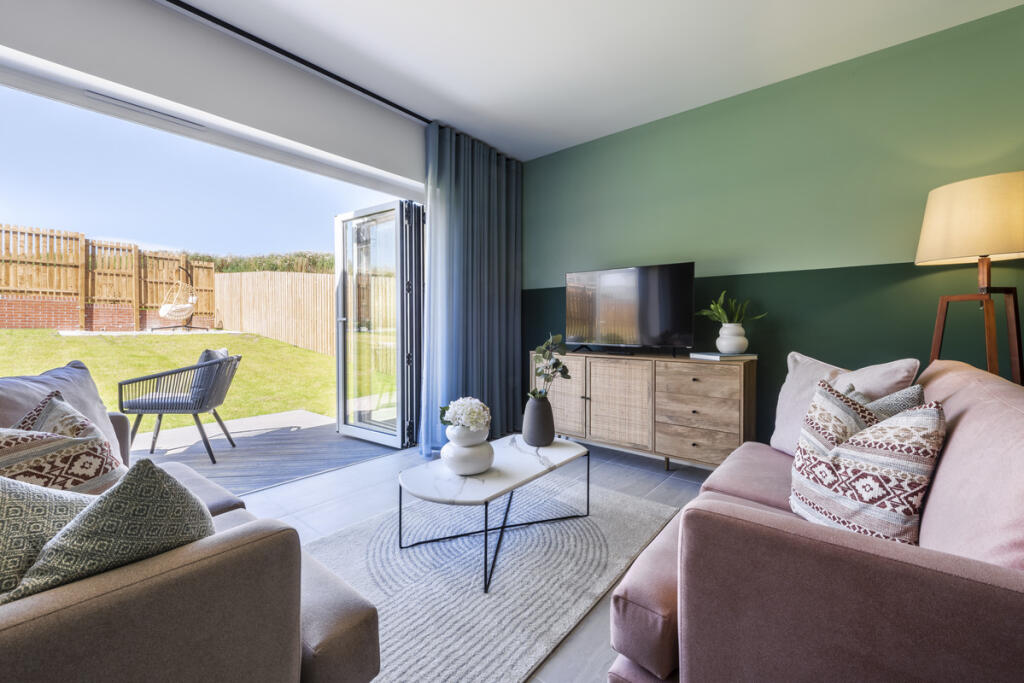 Indicative Living Room, Contemporary Modern Decoration