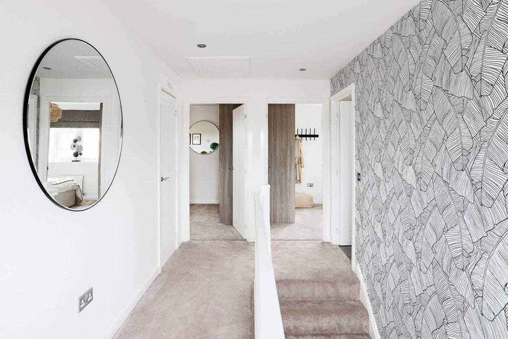 Bright and spacious landing flooded with natural light