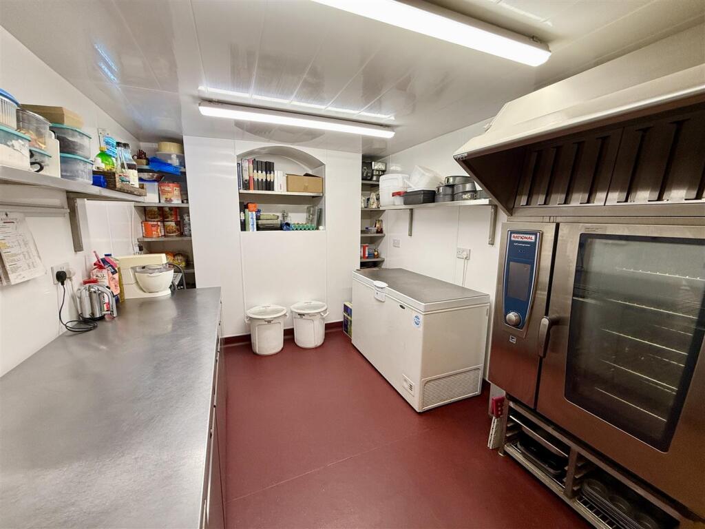 lower ground floor food prep area