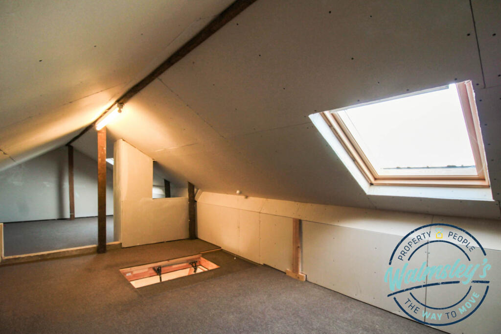 Loft space via drop down ladder