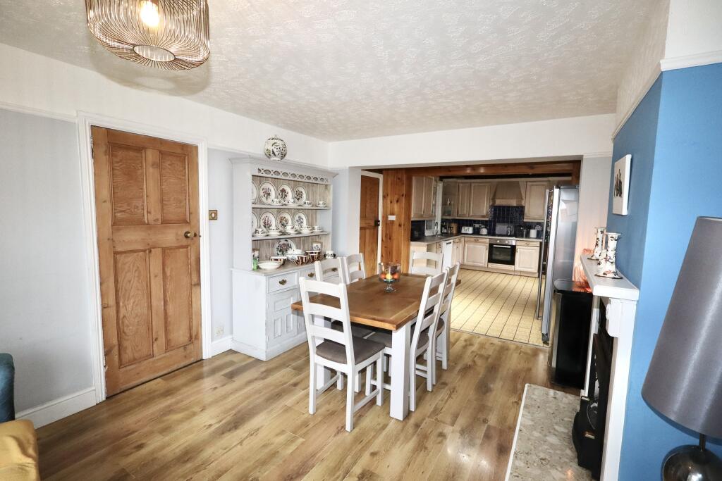 Dining area through to kitchen