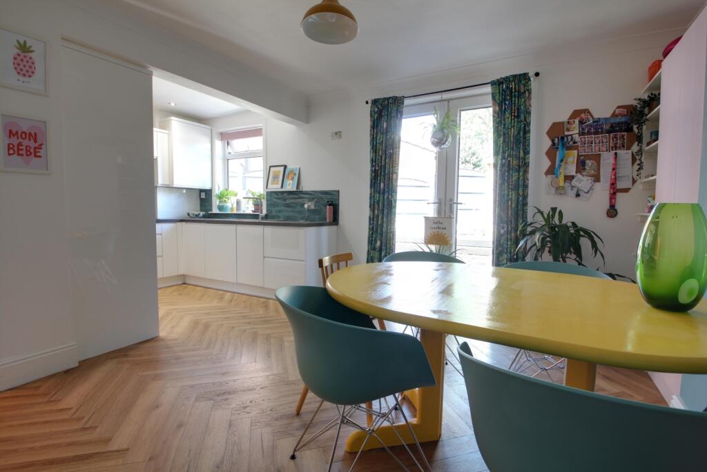 Dining and kitchen areas