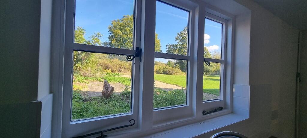 View from kitchen wi