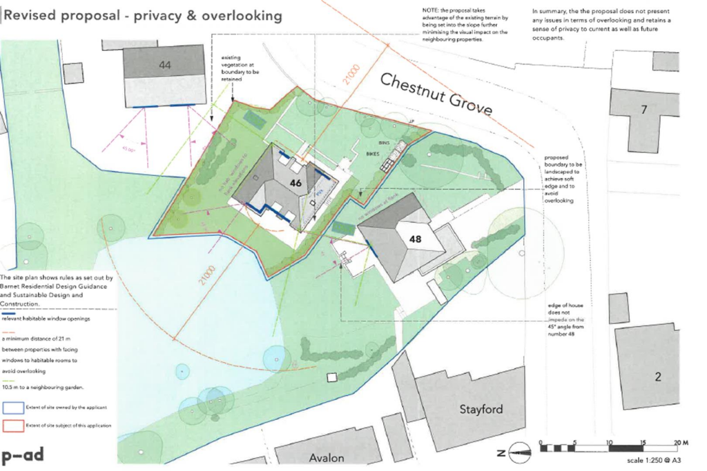 BUILDING PLOT WITH ROAD FRONTAGE LAYOUT: