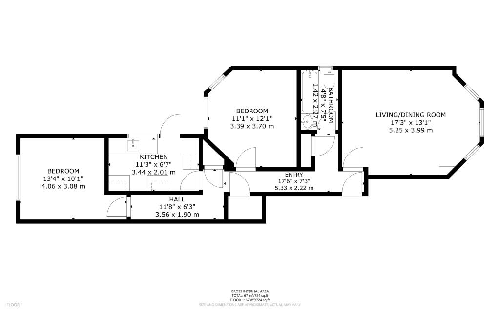 Ground Floor Flat , 14 St Albans Road, Harlesden, London, NW10 8UH