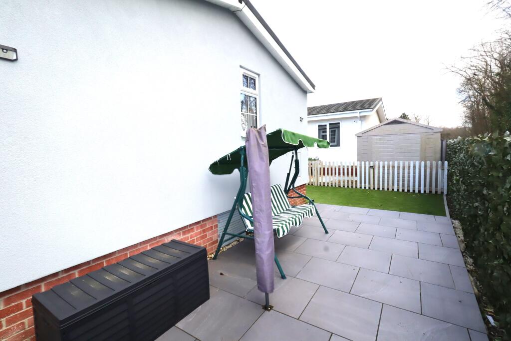 Rear patio/seating area